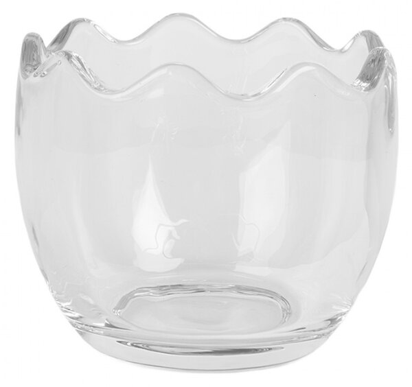 Skleněná vánoční uzavíratelná nádoba ve tvaru andělíčka – 15x10x18 cm / 300 ml