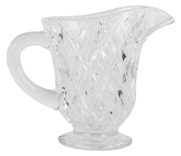 Skleněný džbánek na vodu s kosočtverci Ruit – 14x6x11 cm