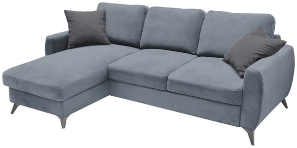 ROHOVÁ ROZKLÁDACÍ POHOVKA, kov, textil, kompozitní dřevo, šedá Livetastic - Online Only sedačky, Online Only