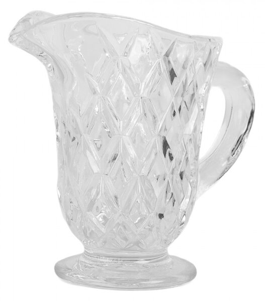 Skleněný džbánek na vodu s kosočtverci Ruit – 14x6x11 cm