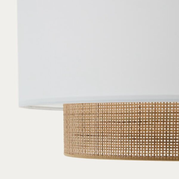Bílé stínidlo Kave Home Erna 60 cm