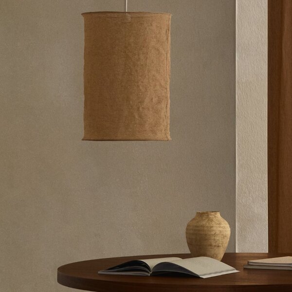 Béžové lněné stínidlo Kave Home Mariela II. 40 cm