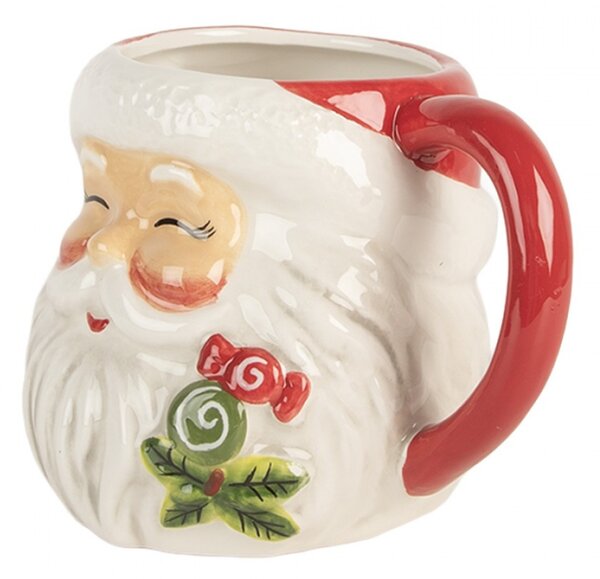Vánoční keramický hrneček veselý Santa Claus – 16x12x11 cm