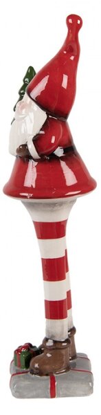 Vánoční dekorace keramická postavička Santa Claus se stromečkem Moer – 30 cm