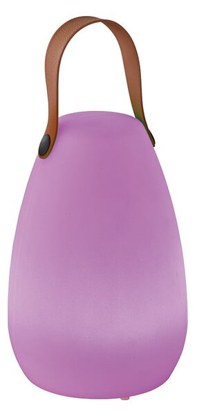 Bílo-hnědá LED stolní lampa (výška 20 cm) Ruby – Fischer & Honsel