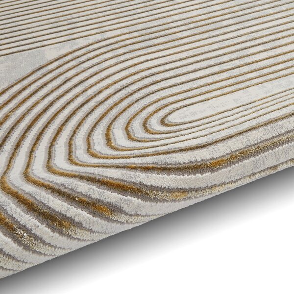 Koberec ve světle šedo-zlaté barvě 80x150 cm Apollo – Think Rugs