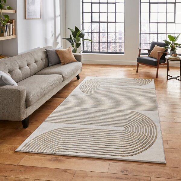 Koberec ve světle šedo-zlaté barvě 80x150 cm Apollo – Think Rugs