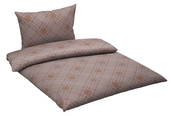 POVLEČENÍ satén šedohnědá 200/200 cm Ambia Home - Povlečení