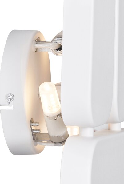 Designová nástěnná lampa bílá 3-světla - Planes