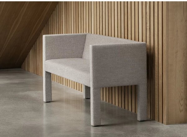 Béžová lavice z textilie bouclé Sitta – Blomus