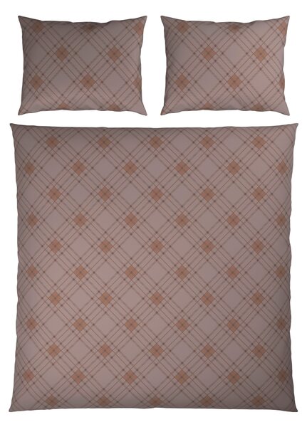 POVLEČENÍ satén šedohnědá 200/200 cm Ambia Home - Povlečení