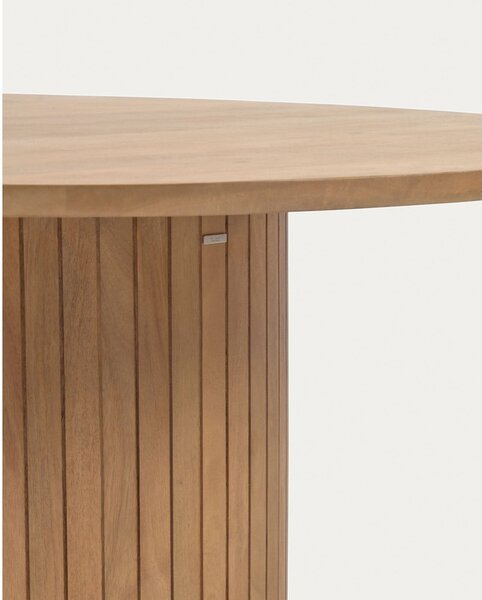 Kulatý jídelní stůl z mangového dřeva v přírodní barvě ø 120 cm Licia – Kave Home