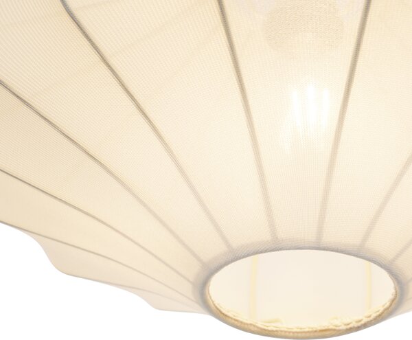 Japandi závěsné svítidlo béžové s látkovým stínidlem 50cm - Plu
