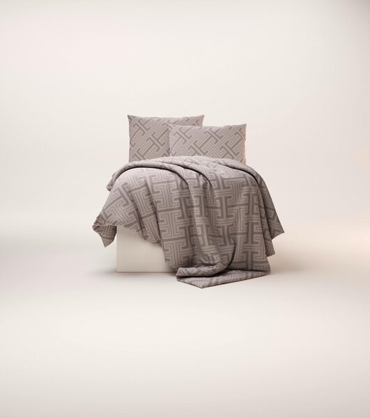 POVLEČENÍ satén šedohnědá 140/200 cm Ambia Home - Povlečení