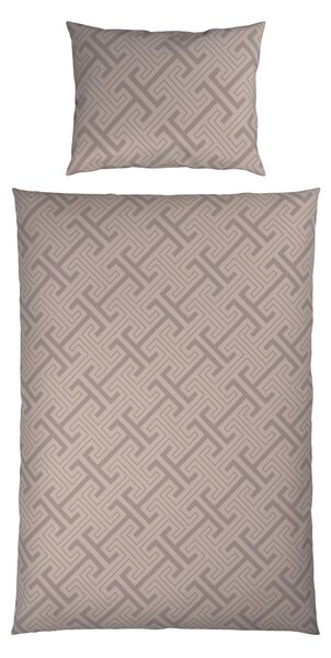 POVLEČENÍ satén šedohnědá 140/200 cm Ambia Home - Povlečení