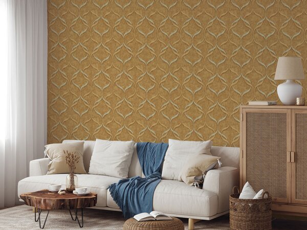Luxusní vliesová tapeta na zeď, šedo-béžová, ornamenty, Z15532, Mini Trend, Zambaiti Parati