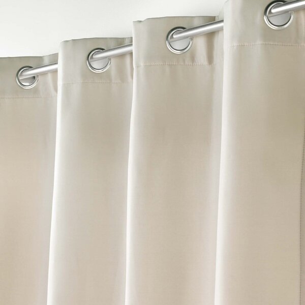 Béžový termo závěs z mikrovlákna 135x260 cm Micropolar – douceur d'intérieur
