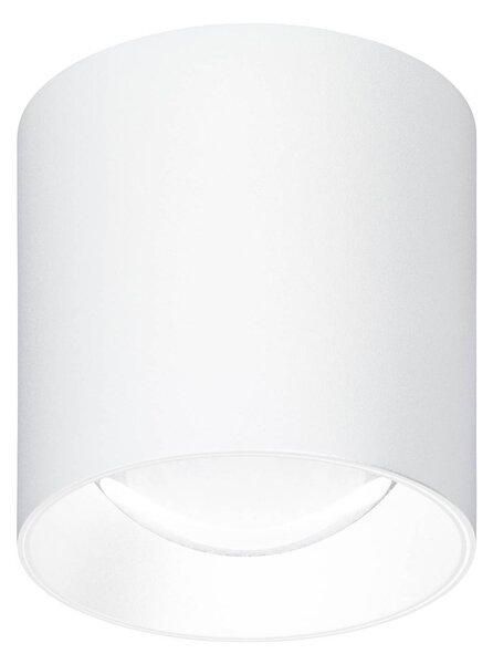 LCD LED venkovní stropní svítidlo 5174, bílé, 9 cm, kov, IP54,, Bílá / opál, Hliník, Moderní
