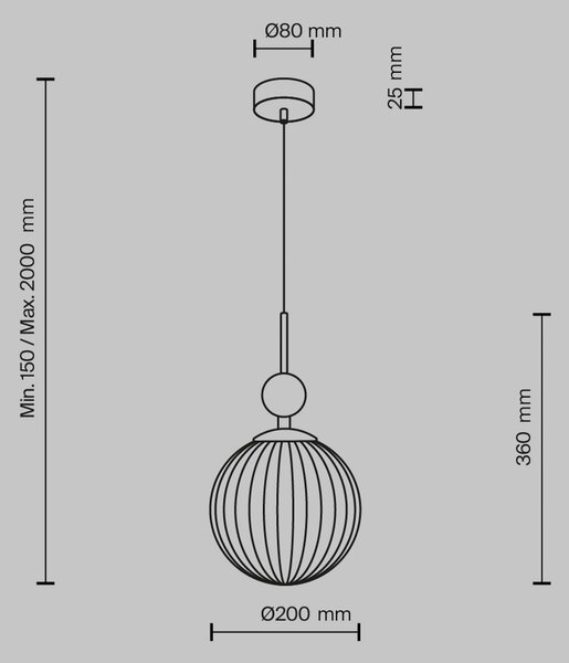 Maytoni Závěsné světlo Tavo, béžové, travertin/sklo, Ø 20 cm, stmívatelný, Krémová / jantar, Obývací pokoj / jídelna, Sklo, Moderní