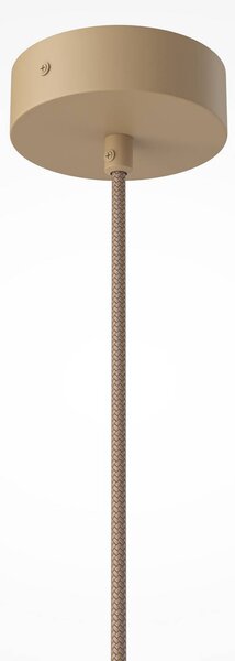 Maytoni Závěsné světlo Tavo, béžové, travertin/sklo, Ø 20 cm, stmívatelný, Krémová / jantar, Obývací pokoj / jídelna, Sklo, Moderní