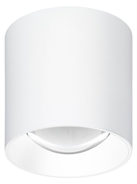 LCD LED venkovní stropní svítidlo 5174, bílé, 9 cm, kov, IP54,, Bílá / opál, Hliník, Moderní