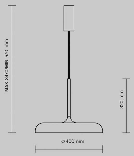 Maytoni LED závěsné světlo Gerhard, Ø 40 cm, šedé, kovové, Hliník / šedá / zinek, Obývací pokoj / jídelna, kov, Moderní