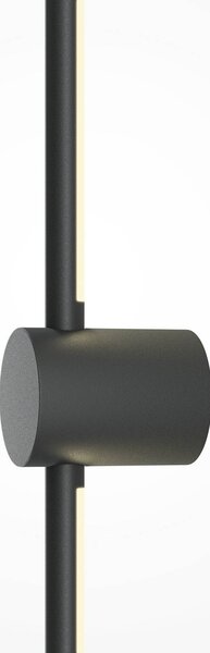 Maytoni LED nástěnné světlo Light stick, černé, výška 90 cm, Černá, Obývací pokoj / jídelna, Hliník, Moderní