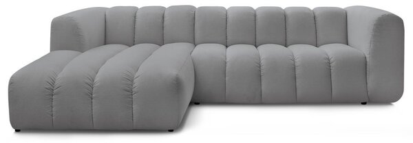 -25 % Dny MOMENTI– Bobochic Paris Světle šedá rohová pohovka Talia 288 cm, levá