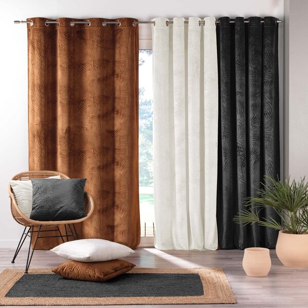Krémový sametový závěs 140x240 cm Analia – douceur d'intérieur