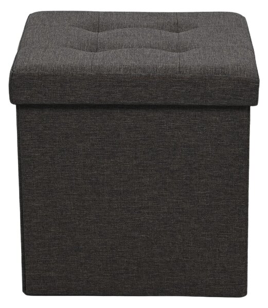 SEDACÍ BOX, textil, kompozitní dřevo, 38/38/38 cm Carryhome - Taburety