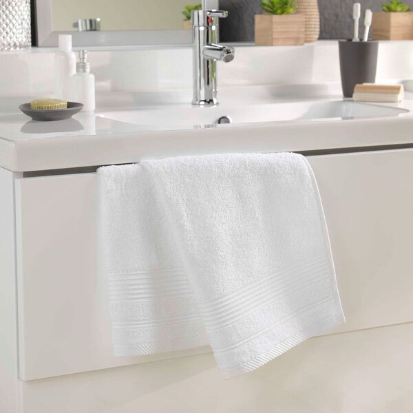 Bílý froté bavlněný ručník 50x90 cm Tendresse – douceur d'intérieur