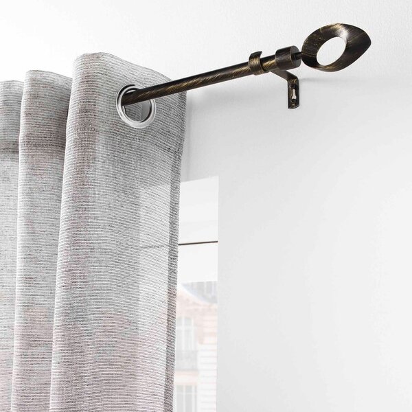 Kovová roztažitelná garnýž 120 - 210 cm Ovalon – douceur d'intérieur