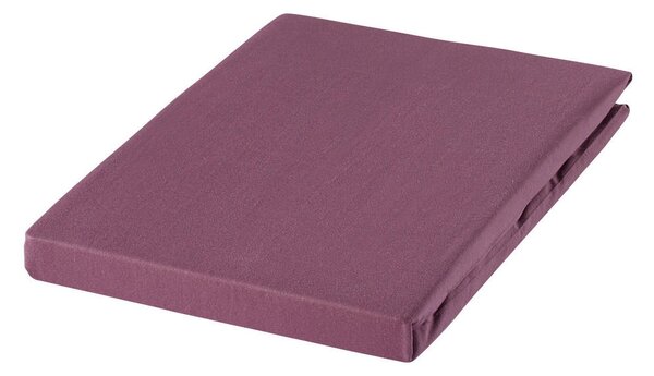 ELASTICKÉ PROSTĚRADLO, žerzej, purpurová, 180/200 cm Fleuresse - Prostěradla