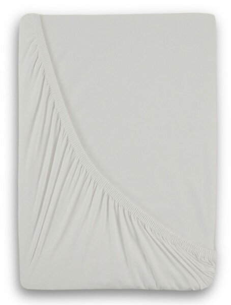 Jersey napínací prostěradlo s lycrou 90x200x25cm - bílé