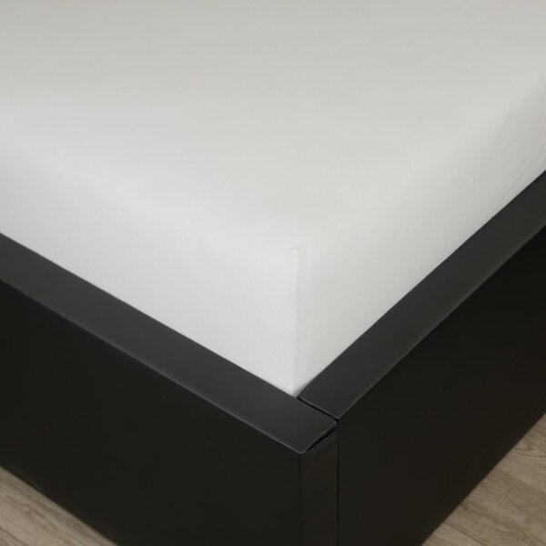 Jersey napínací prostěradlo s lycrou 90x200x25cm - bílé