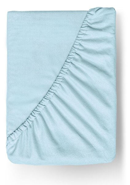 Kvalitex Flanelové napínací prostěradlo 80x200cm světle modré