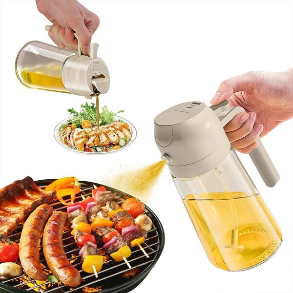 4Leaders Skleněný rozprašovač a dávkovač oleje octa 450 ml