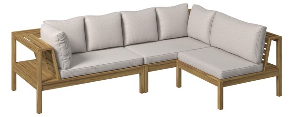 TERASOVÁ SEDACÍ SOUPRAVA dřevo, plast Gardenson - Online Only zahradní nábytek, Online Only