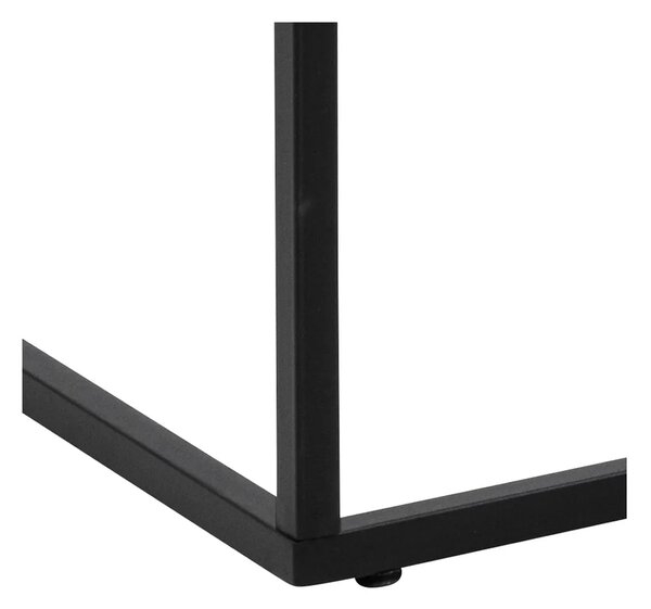 Actona Konferenční stolek Barossa 110 cm bílý mramor/černý