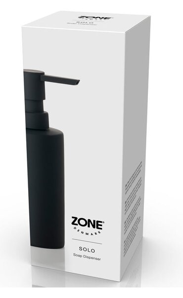 Černý keramický dávkovač mýdla 250 ml Solo - Zone