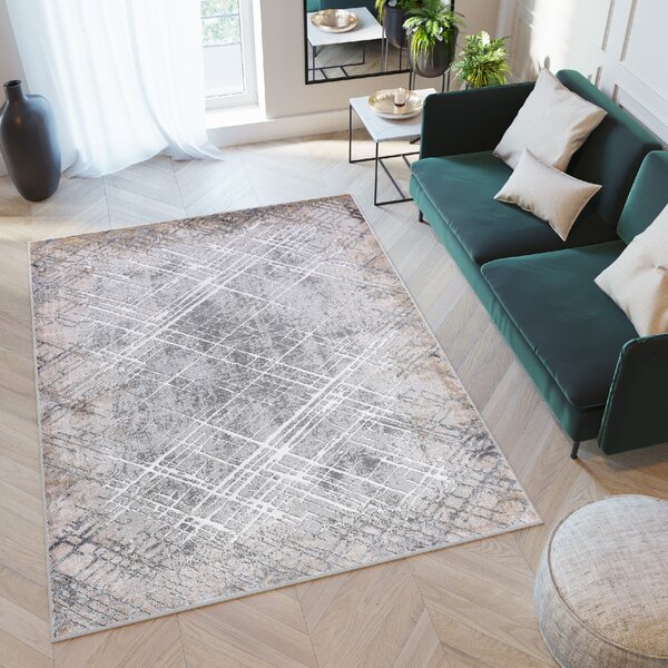 Makro Abra Moderní kusový koberec COMO PK88A šedý Rozměr: 80x150 cm