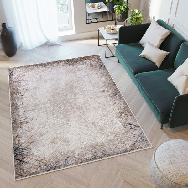Makro Abra Moderní kusový koberec COMO PK88A krémový Rozměr: 80x150 cm