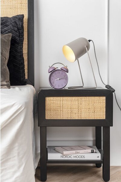 Šedá stolní lampa Leitmotiv Enchant