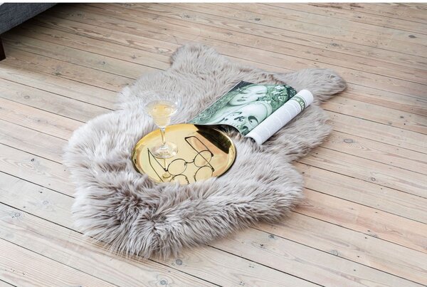 Modrá umělá kožešina Tiseco Home Studio Sheepskin, 60 x 90 cm