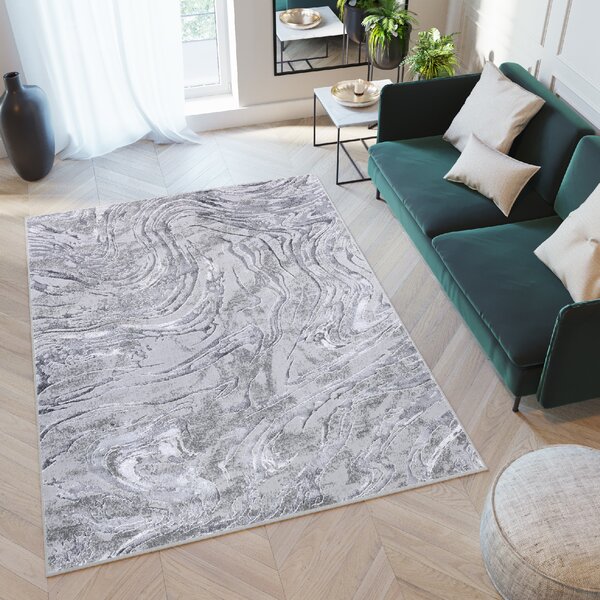 Makro Abra Moderní kusový koberec COMO NR22A Abstraktní šedý Rozměr: 140x200 cm