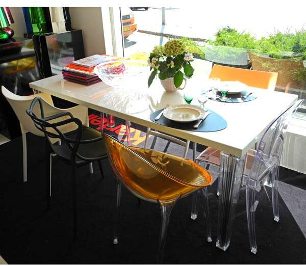 Kartell - Stůl TopTop Glass - 160x80 cm