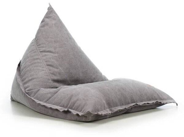 Sedací vak LOFTY Denim – Pratelný Potah a Moderní Design šedý P14