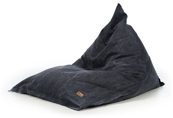 Sedací vak GRAND Denim – Velký Komfort, Pratelný Potah černý P15