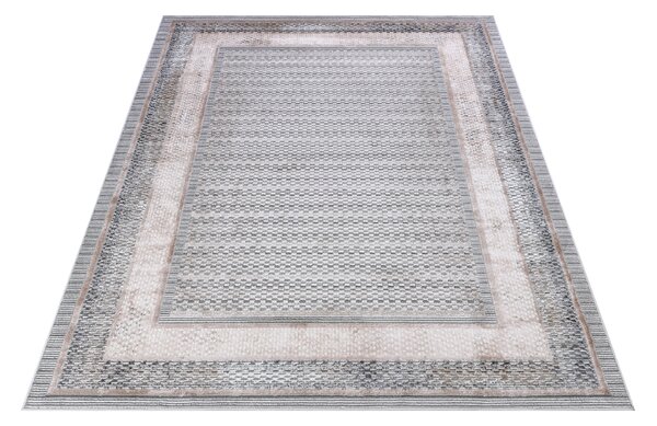 Makro Abra Moderní kusový koberec COMO PK55A Klasický šedý Rozměr: 160x230 cm