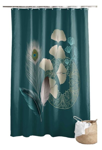 Sprchový závěs 180x200 cm Ginkoblue – douceur d'intérieur